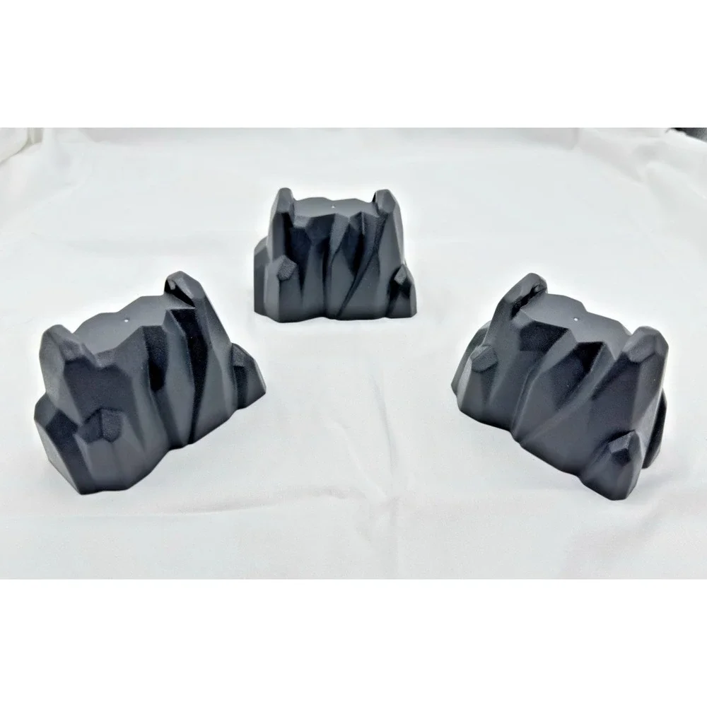 Brio World Wooden Railway Train Replacement Mountain Rock Risers x 3 Gray